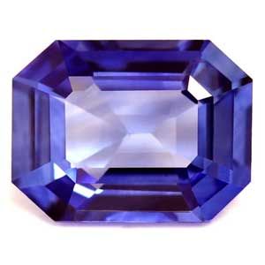 Szafir 1,45 ct, niebieski, szlif szmaragdowy