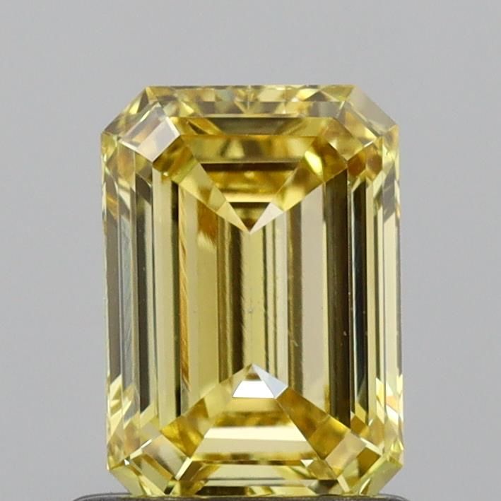 1.04 CT Fancy Vivid Yellow EMERALD