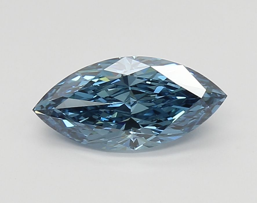 1.36 CT Fancy Vivid Blue MARQUISE