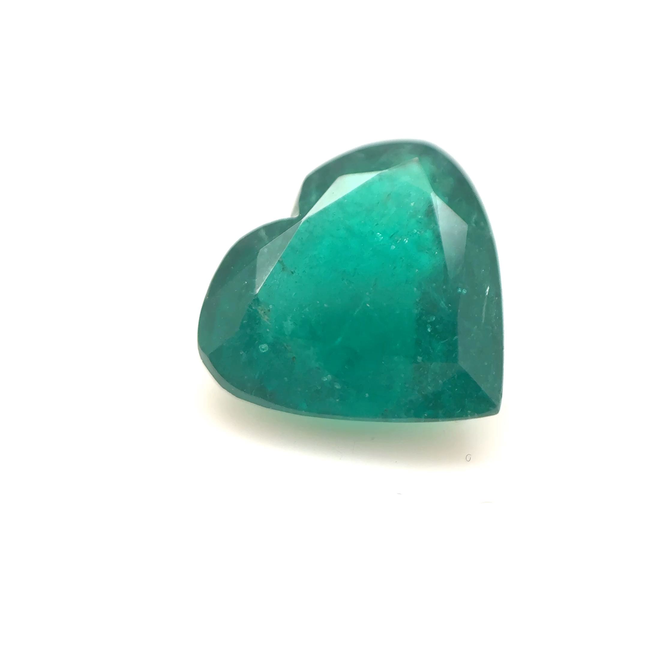 Szmaragd 2,87 ct, zielony, szlif serce