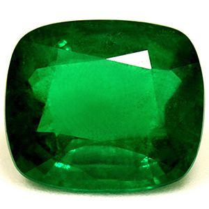 Szmaragd 3,91 ct, zielony, szlif cushion