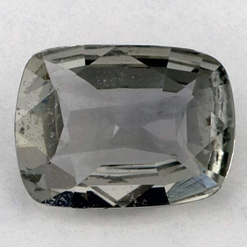 Szafir 1,38 ct, zielony, szlif cushion