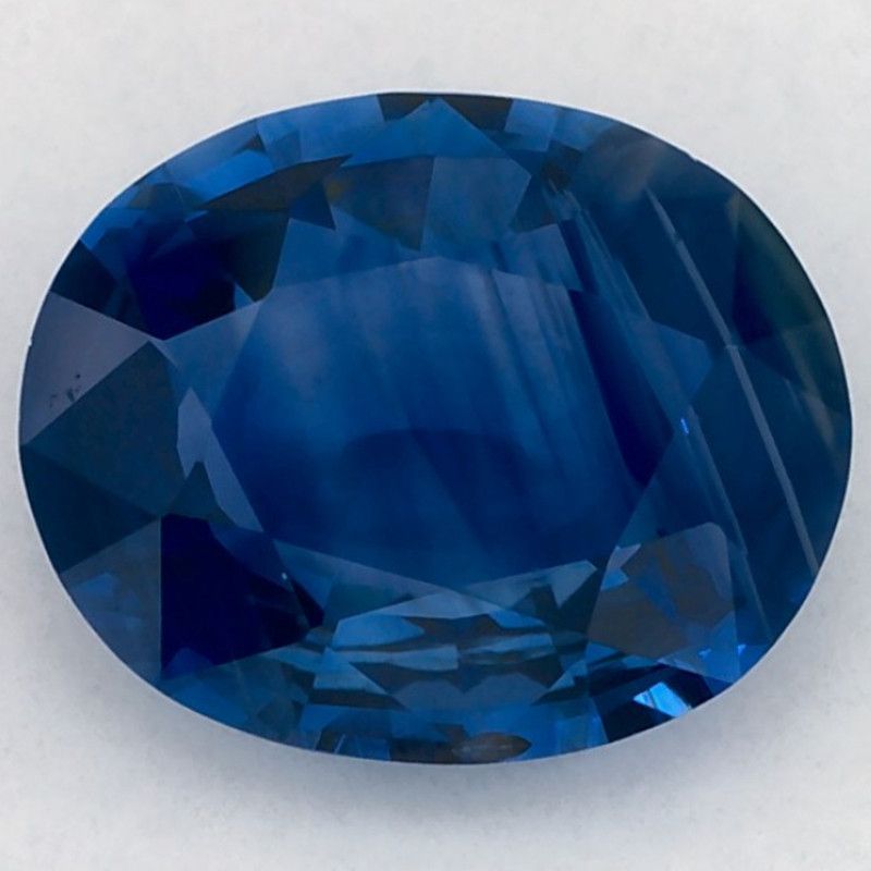 Szafir 2,09 ct, niebieski, szlif owalny