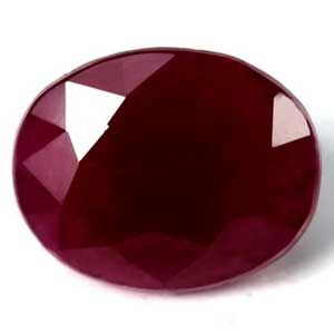 Rubin 3,00 ct, czerwony, szlif owalny