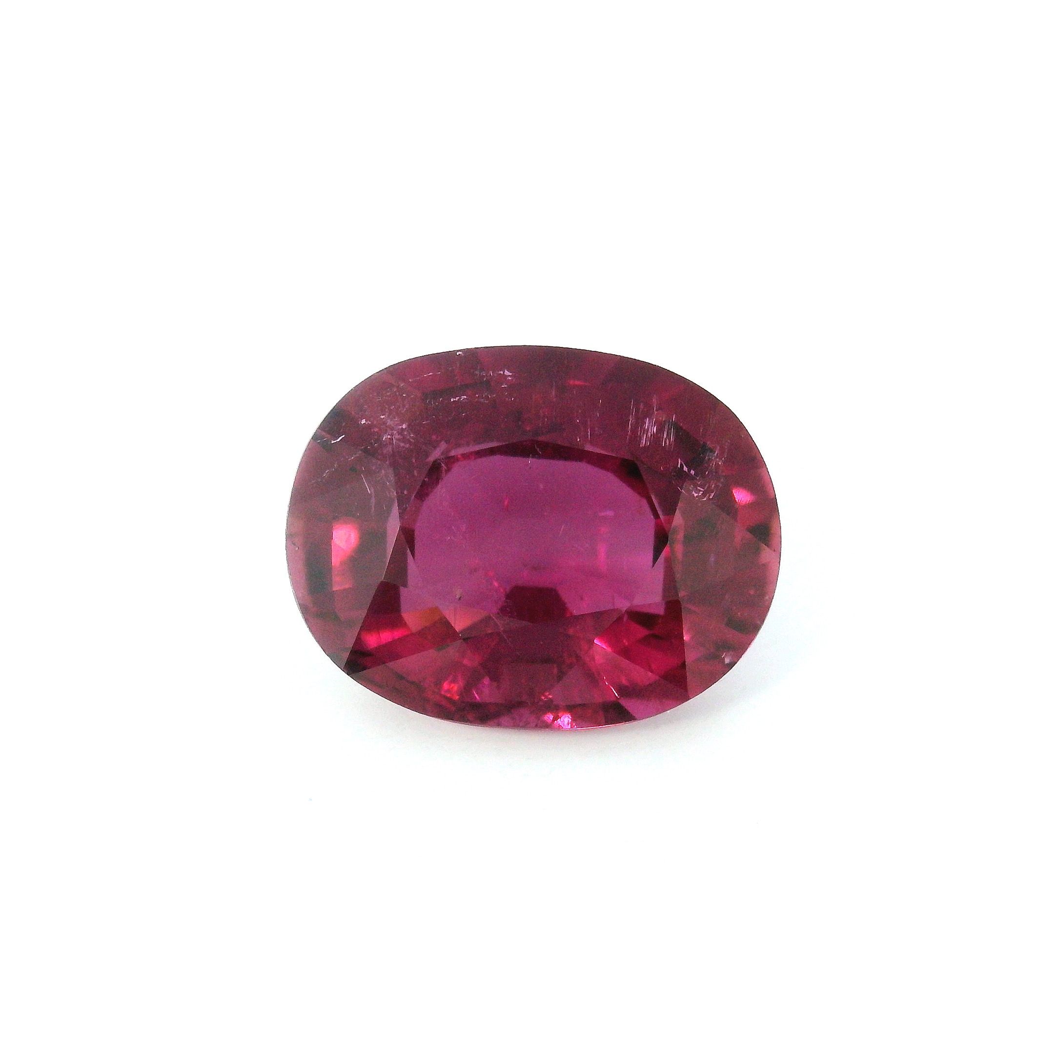 Turmalin 4,35 ct, różowy, szlif owalny