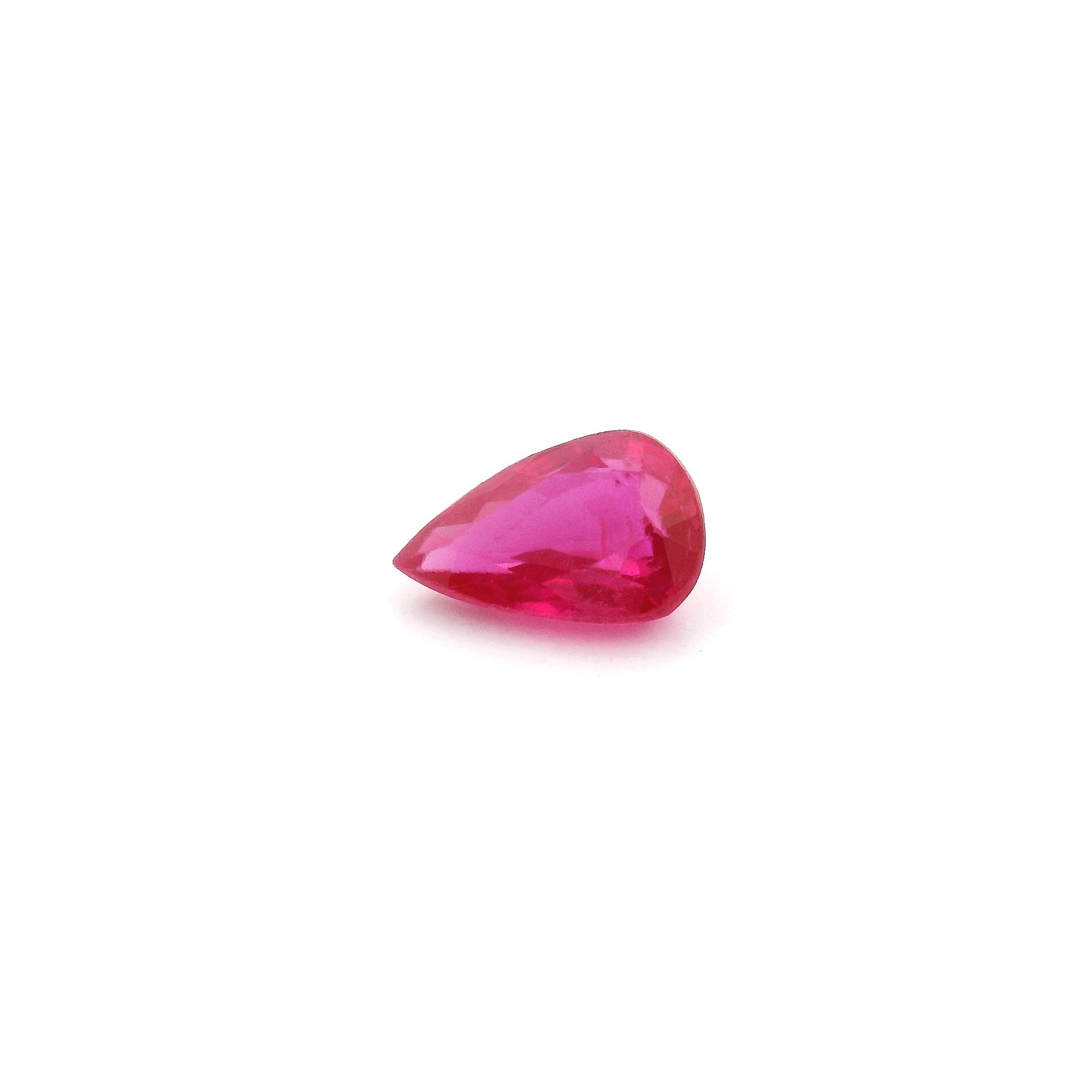 RUBY FACETED 0.82ct RED Medium Intense SI MOZAMBIQUE HEATED