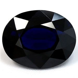 SAPPHIRE FACETED 3.09ct BLUE Navy Blue EC MADAGASCAR NONE