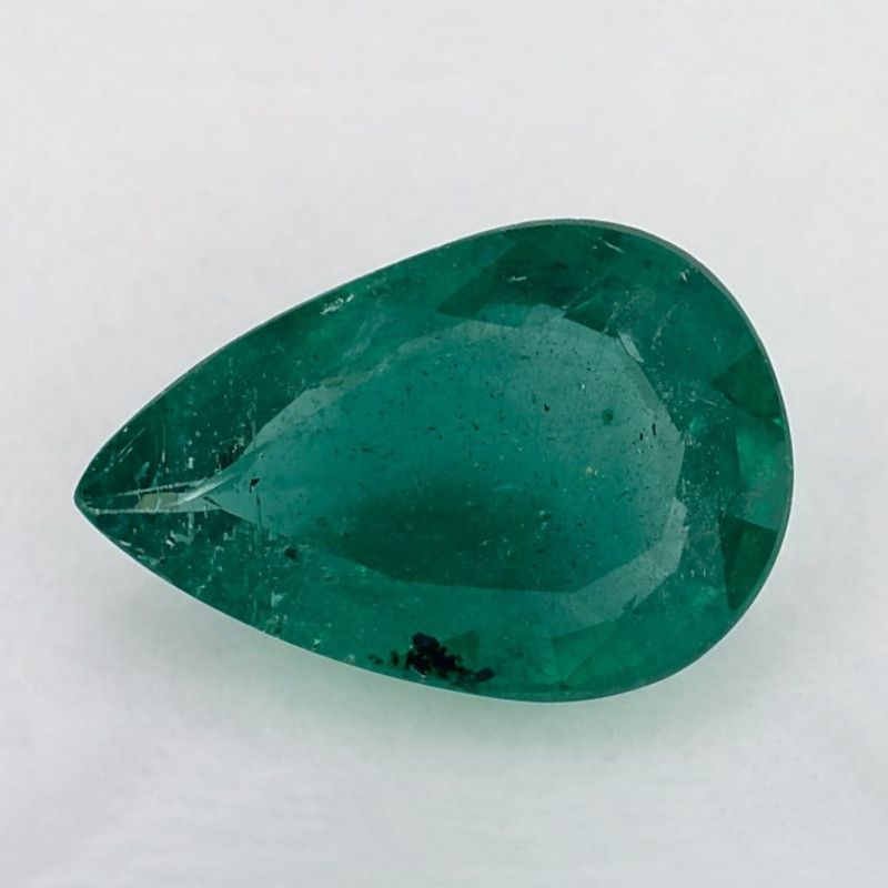 Szmaragd 2,87 ct, zielony, szlif gruszka