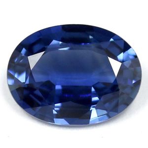 Szafir 1,40 ct, niebieski, szlif owalny