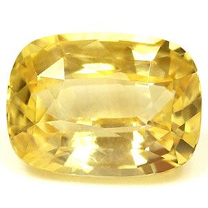 Szafir 2,07 ct, żółty, szlif cushion