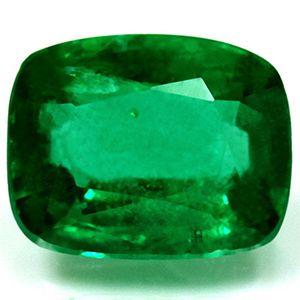 Szmaragd 1,51 ct, zielony, szlif cushion