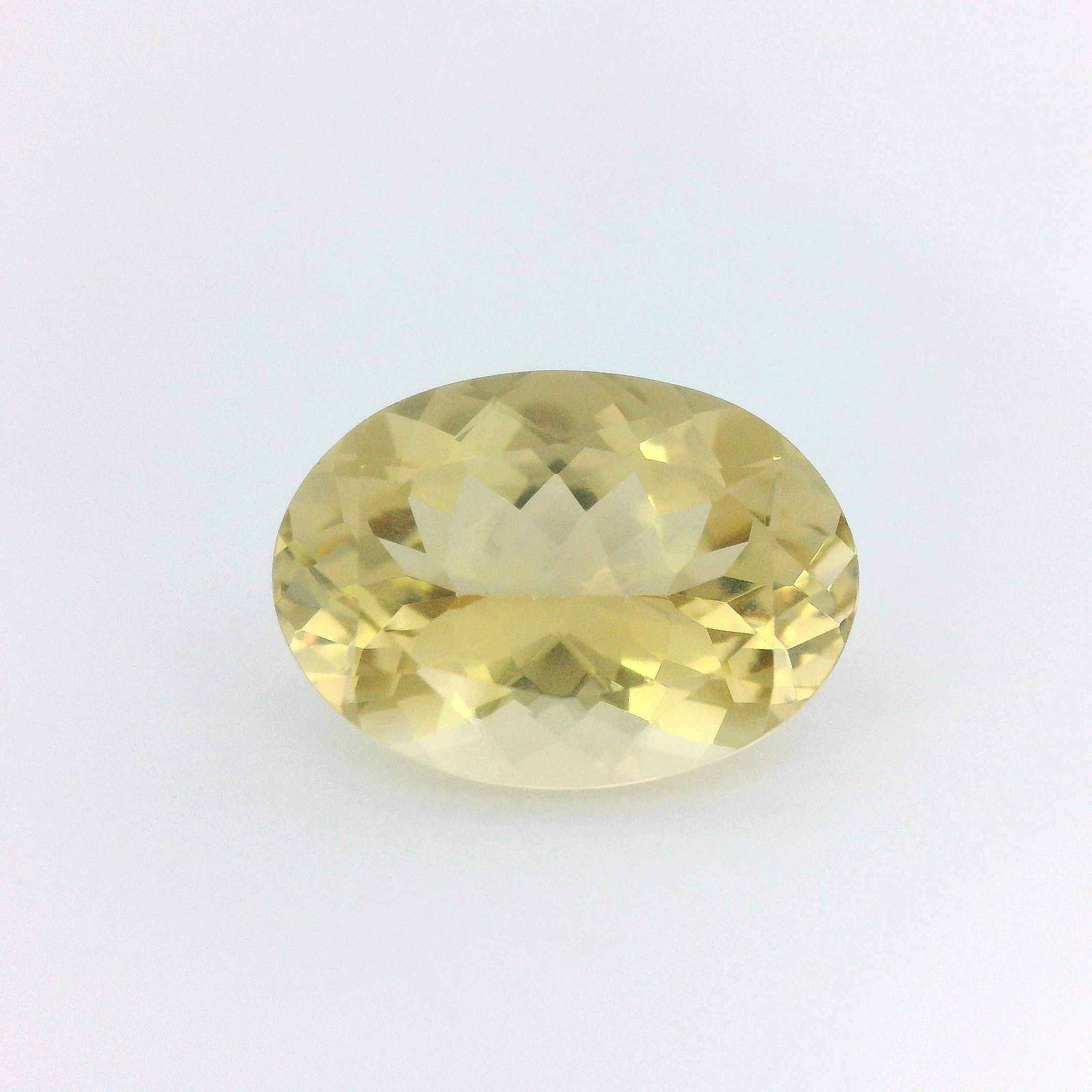 Heliodor 6,04 ct, żółty, szlif owalny