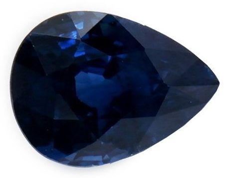 Szafir 1,12 ct, niebieski, szlif gruszka