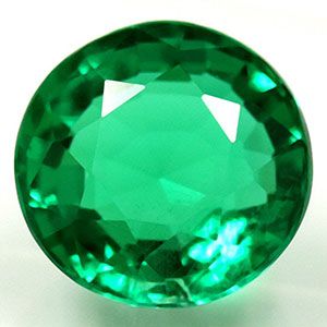 Szmaragd 1,02 ct, zielony, szlif okrągły