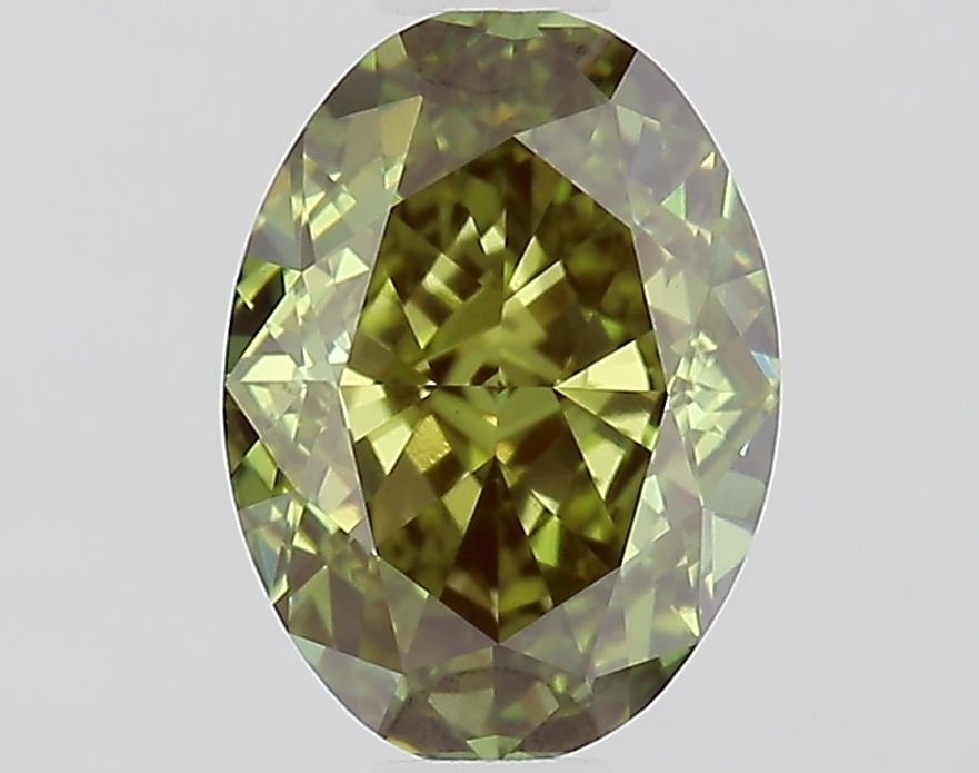 1.02 CT Fancy Gray Green OVAL
