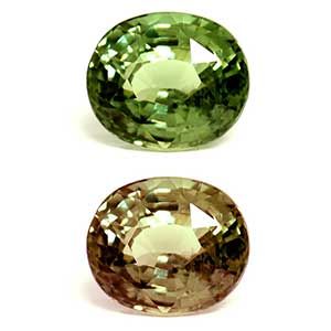 Aleksandryt 1,14 ct, zielony, szlif owalny