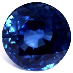 Szafir 5,93 ct, niebieski, szlif okrągły
