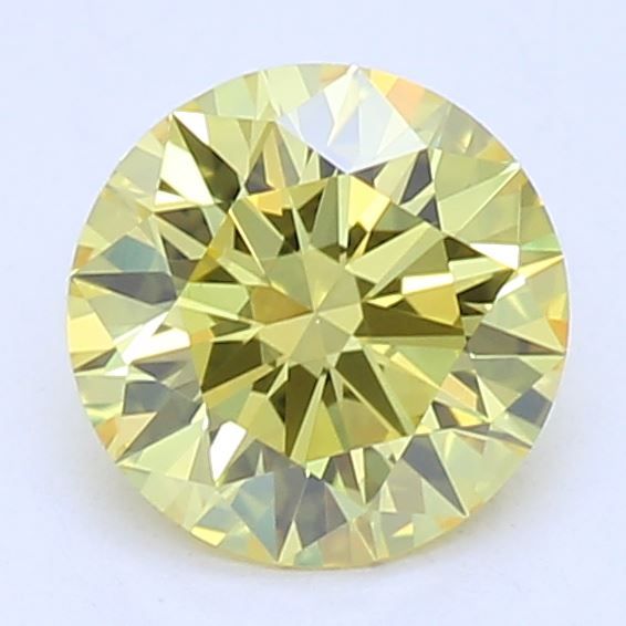 0.52 CT Fancy Vivid Yellow ROUND