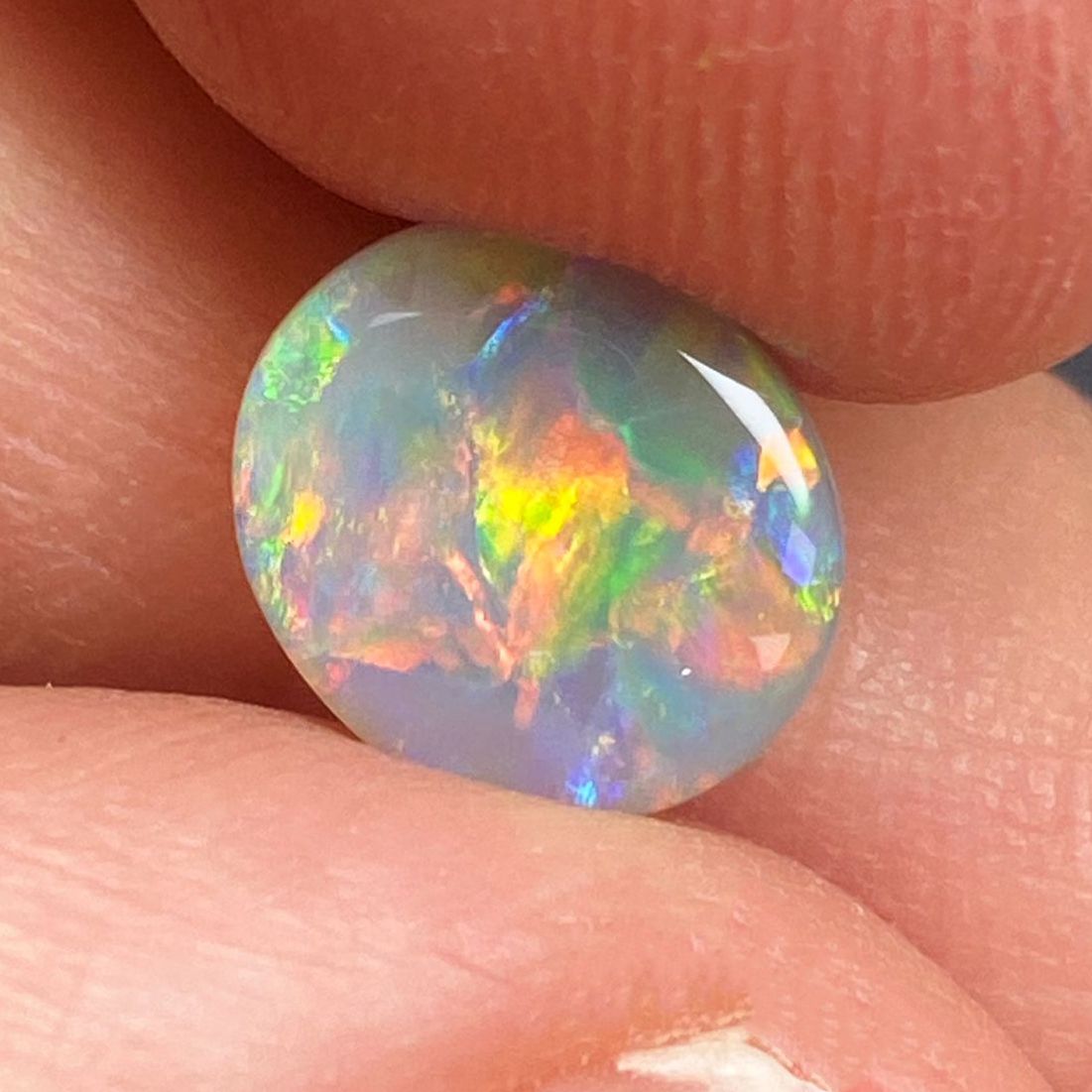 OPAL FACETED 1.02ct GRAY Grey EC AUSTRALIA NONE