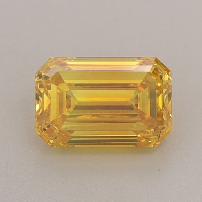0.74 CT Fancy Vivid Yellow EMERALD