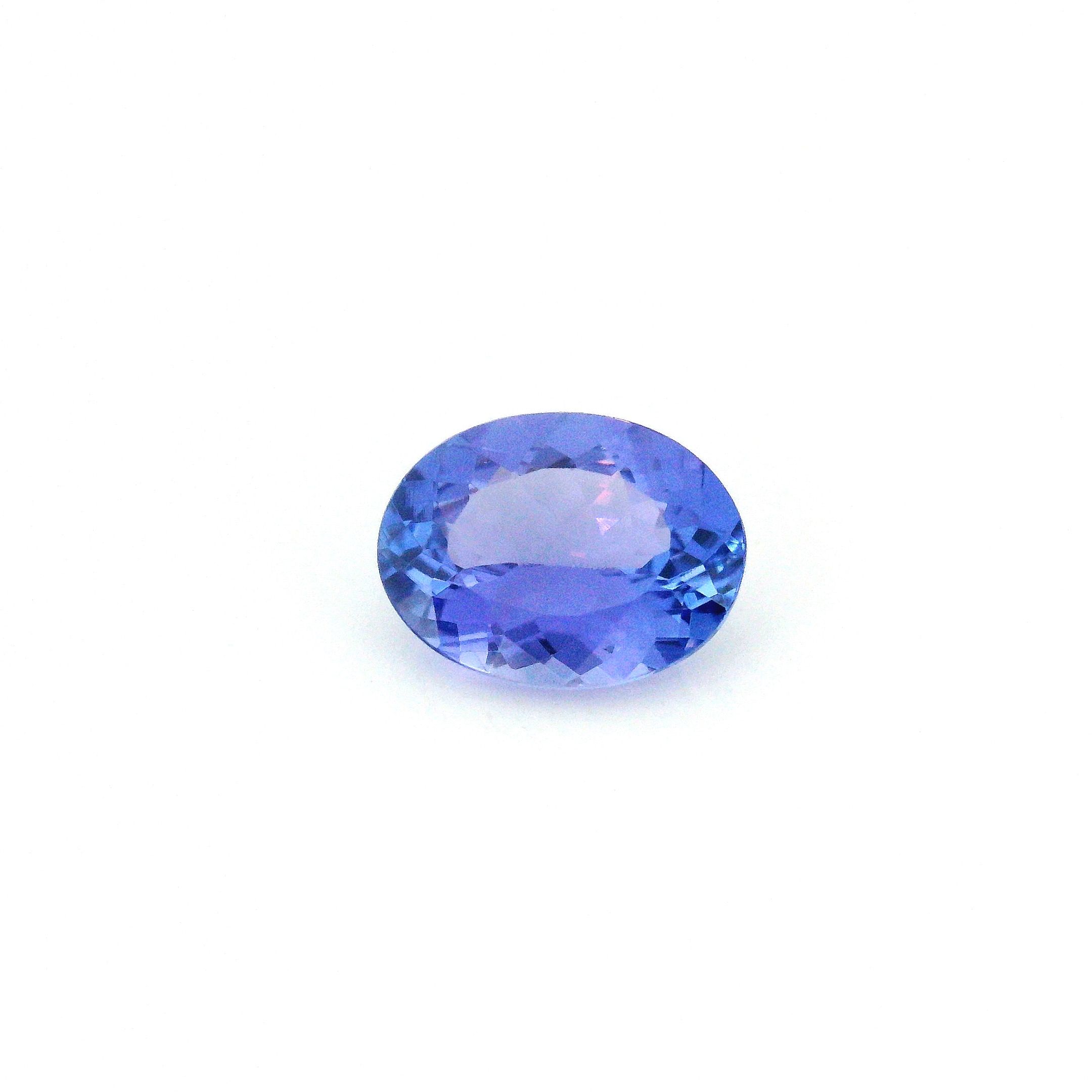 Tanzanit 1,47 ct, niebieski, szlif owalny