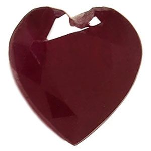 Rubin 1,16 ct, czerwony, szlif serce