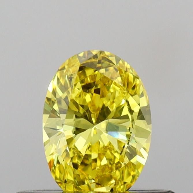 0.39 CT Fancy Vivid Yellow OVAL