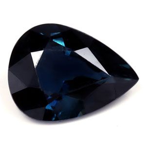 Szafir 1,69 ct, niebieski, szlif gruszka