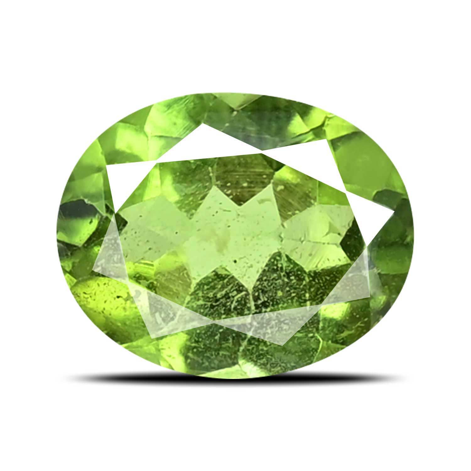 PERIDOT FACETED 4.21ct GREEN MI AFGHANISTAN NONE