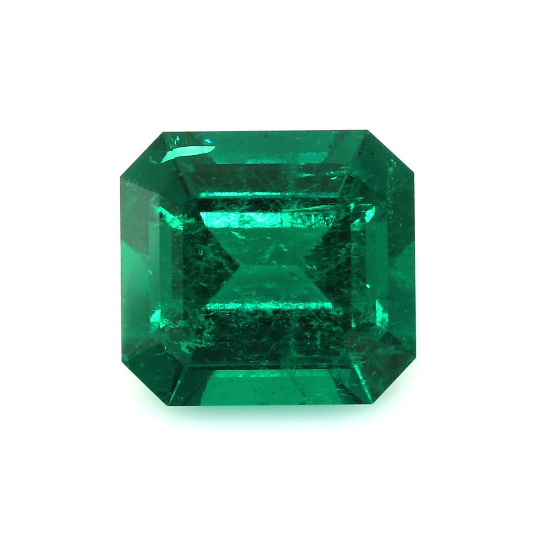 Szmaragd 5,36 ct, zielony, szlif szmaragdowy