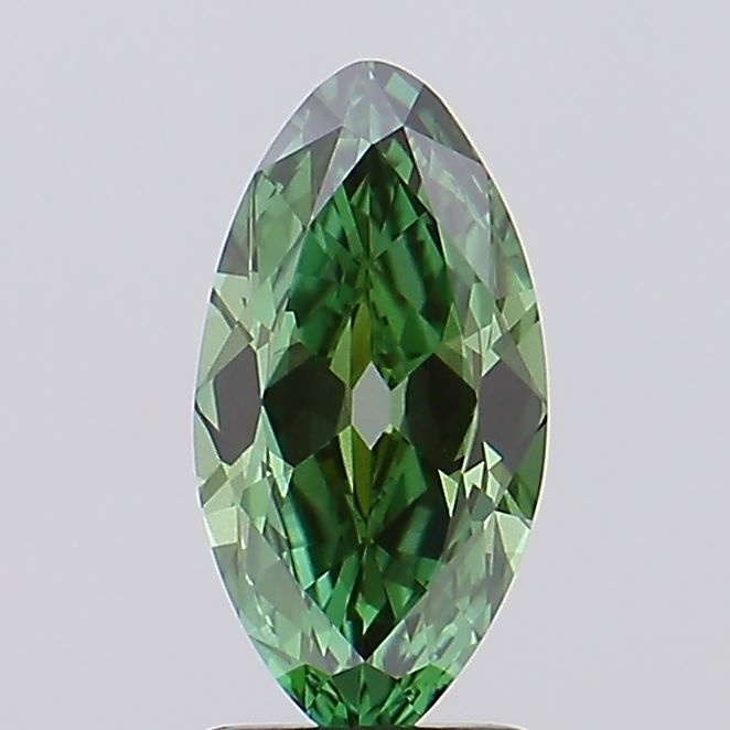 1.08 CT Fancy Vivid Green MARQUISE