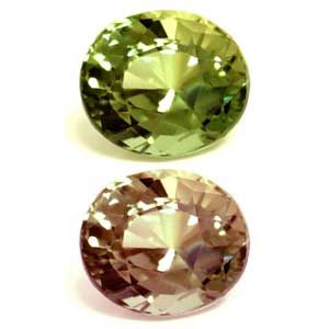 Aleksandryt 1,79 ct, zielony, szlif owalny