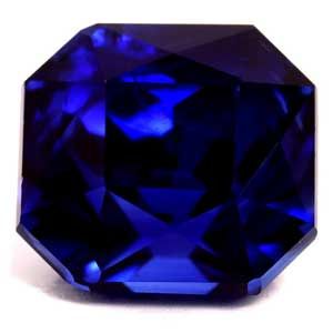 Szafir 5,35 ct, niebieski, szlif szmaragdowy