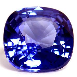 Szafir 1,03 ct, niebieski, szlif cushion