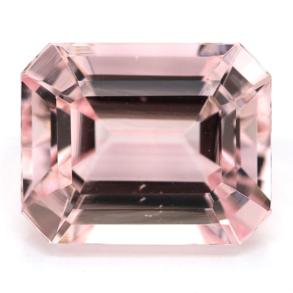Morganit 3,54 ct, różowy, szlif szmaragdowy