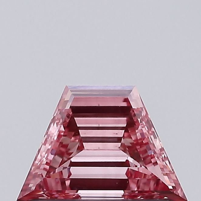 0.35 CT Fancy Intense Reddish Pink TRAPEZOID