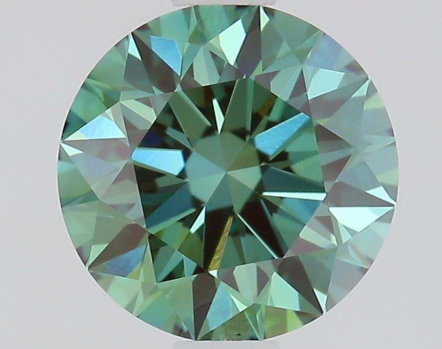 1.1 CT Fancy Vivid Green ROUND