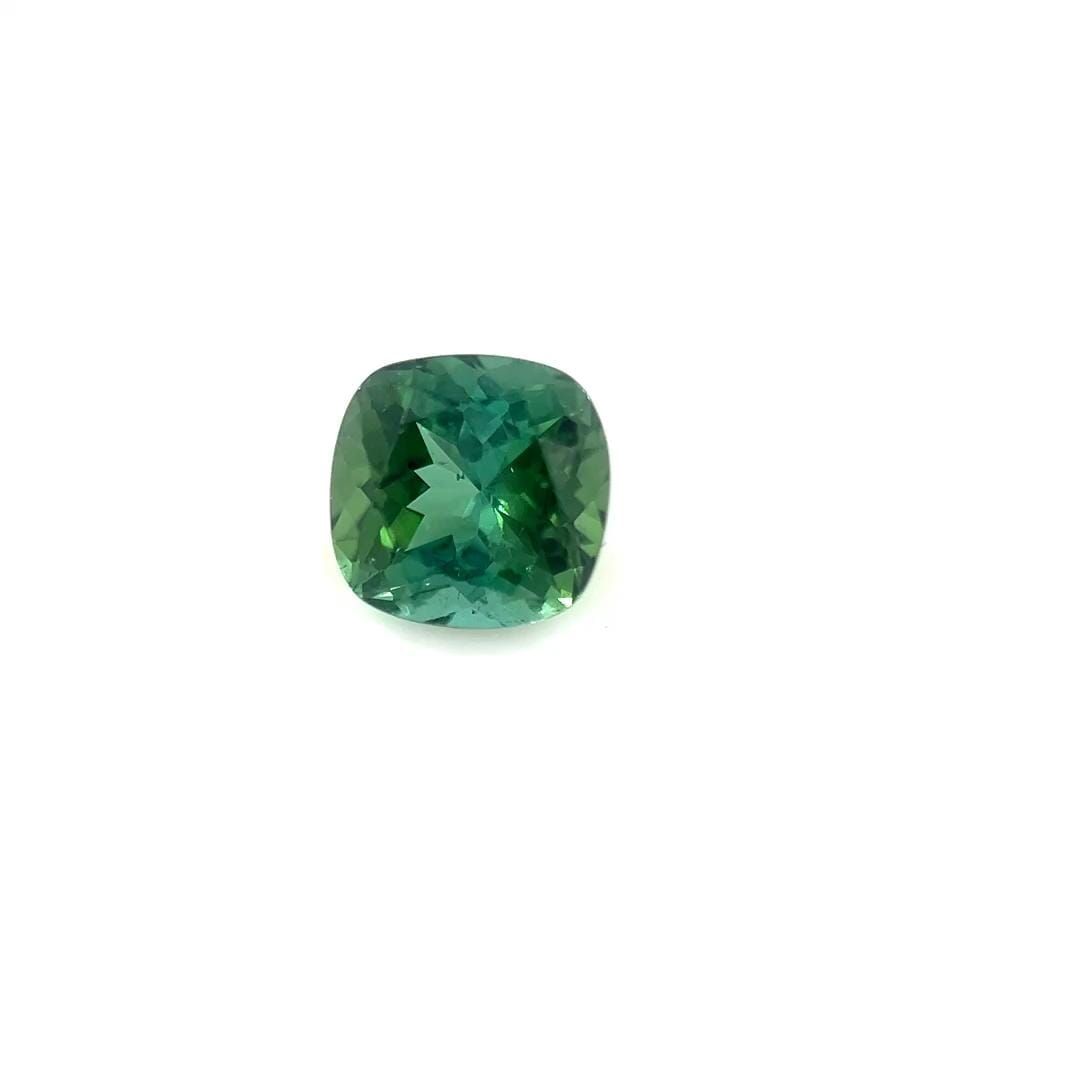 Turmalin 1,30 ct, zielony, szlif cushion