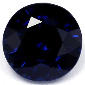 Szafir 1,62 ct, niebieski, szlif okrągły