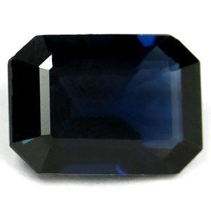 SAPPHIRE FACETED 1.36ct BLUE Deep Blue EC MADAGASCAR NONE