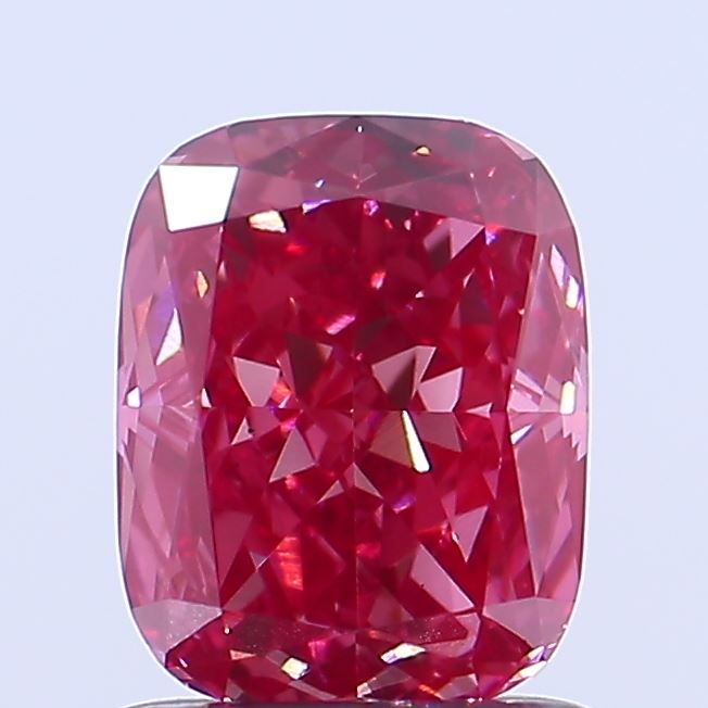 1.14 CT Fancy Vivid Purplish Pink CUSHION BRILLIANT