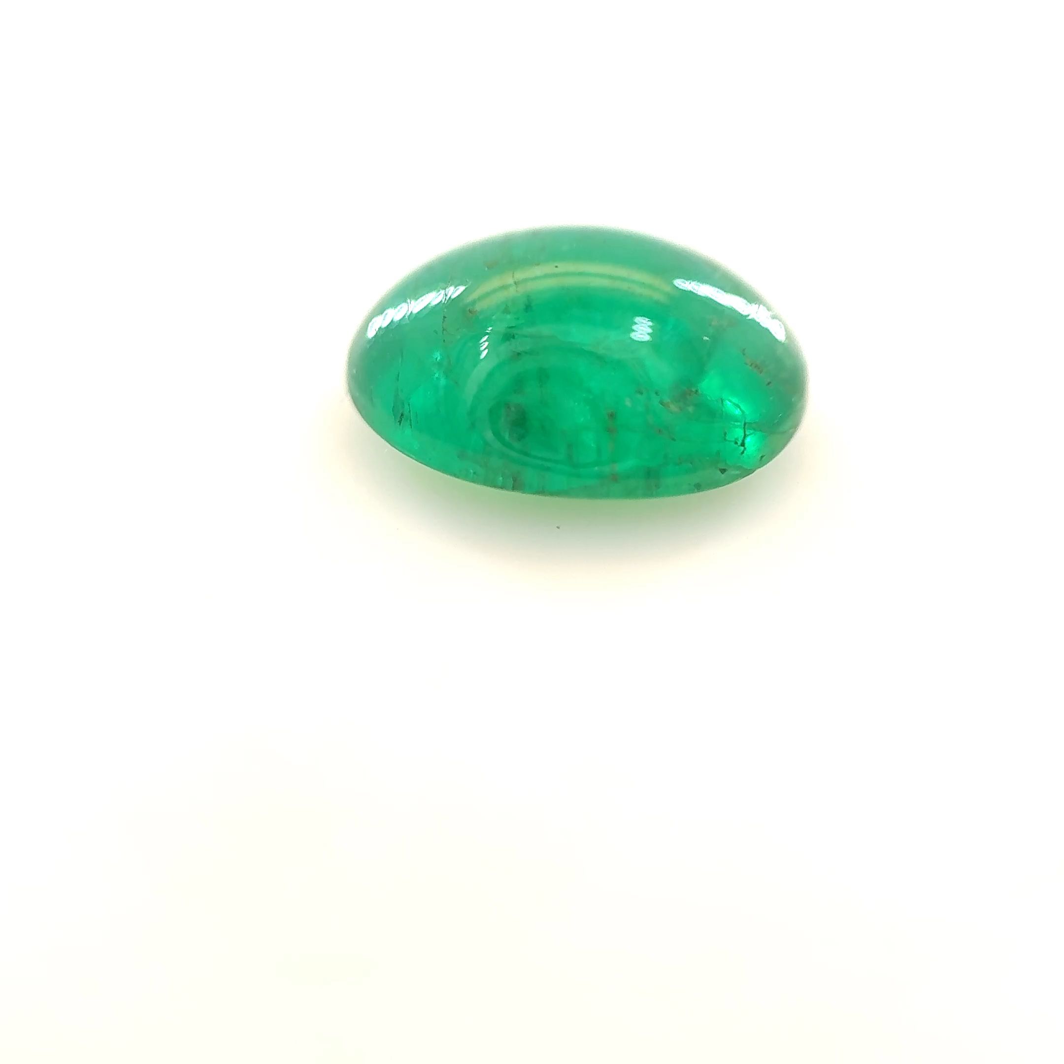 Szmaragd 1,76 ct, zielony, kaboszon