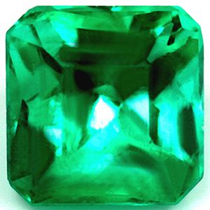 Szmaragd 1,15 ct, zielony, szlif szmaragdowy