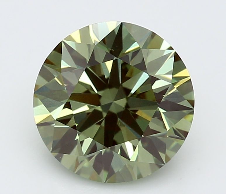 1.06 CT Fancy Vivid Green ROUND