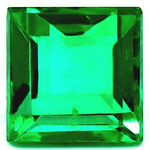 Szmaragd 1,43 ct, zielony, szlif kwadratowy