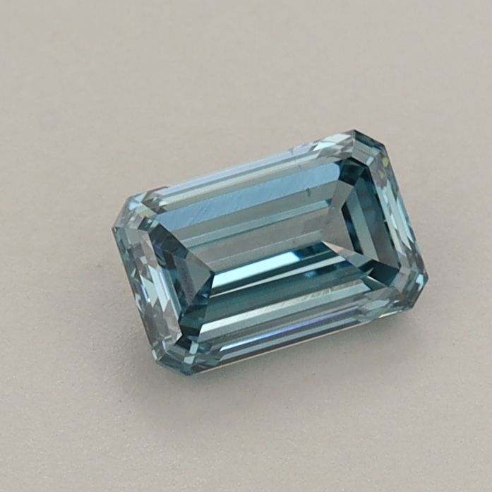 0.57 CT Fancy Vivid Blue EMERALD