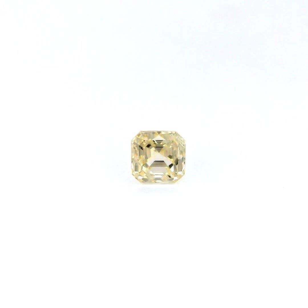 Szafir 2,02 ct, żółty, szlif kwadratowy
