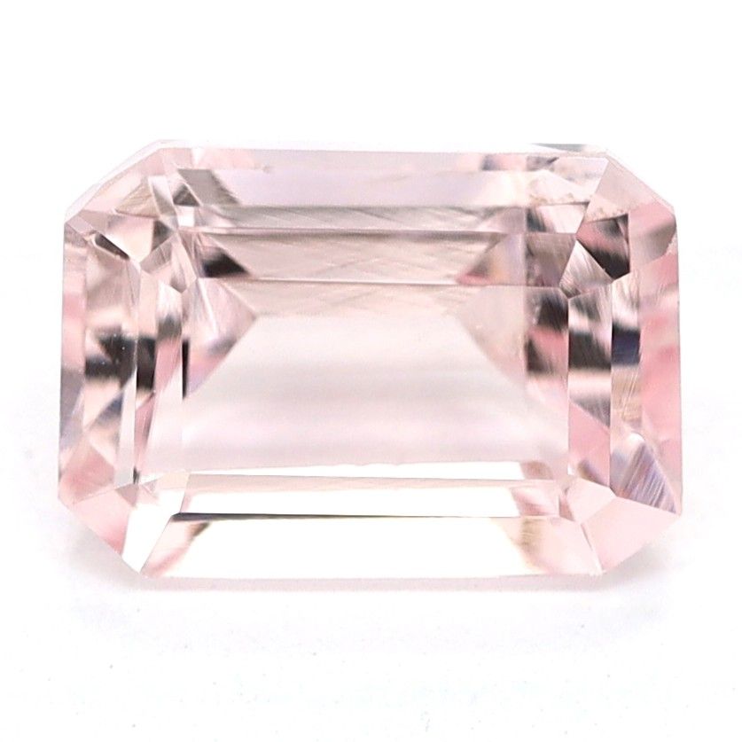 Morganit 1,07 ct, różowy, szlif szmaragdowy