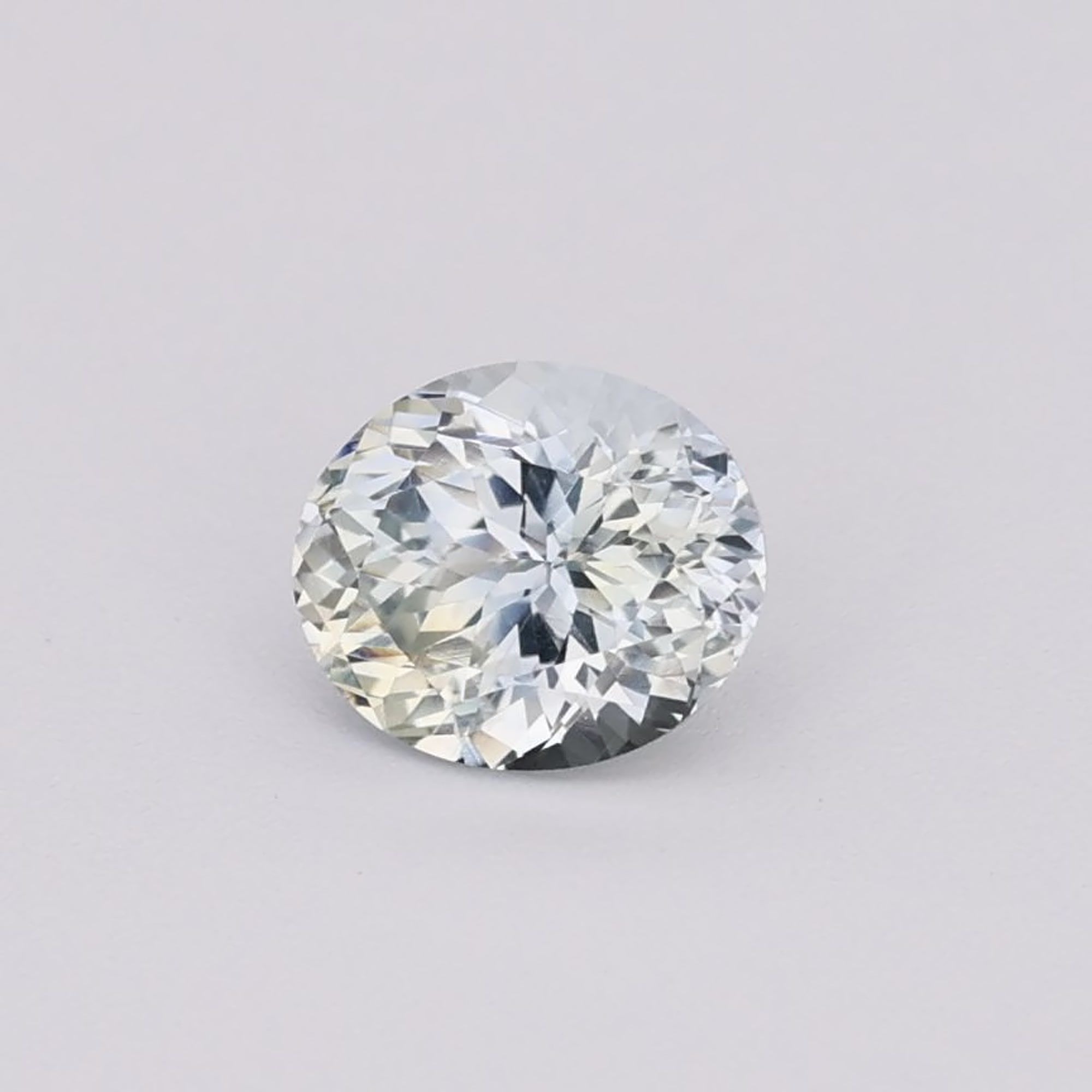 SAPPHIRE FACETED 0.86ct WHITE WHITE EC UNITEDSTATES HEATED
