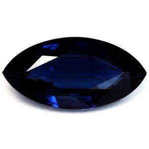Szafir 2,40 ct, niebieski, szlif markiza